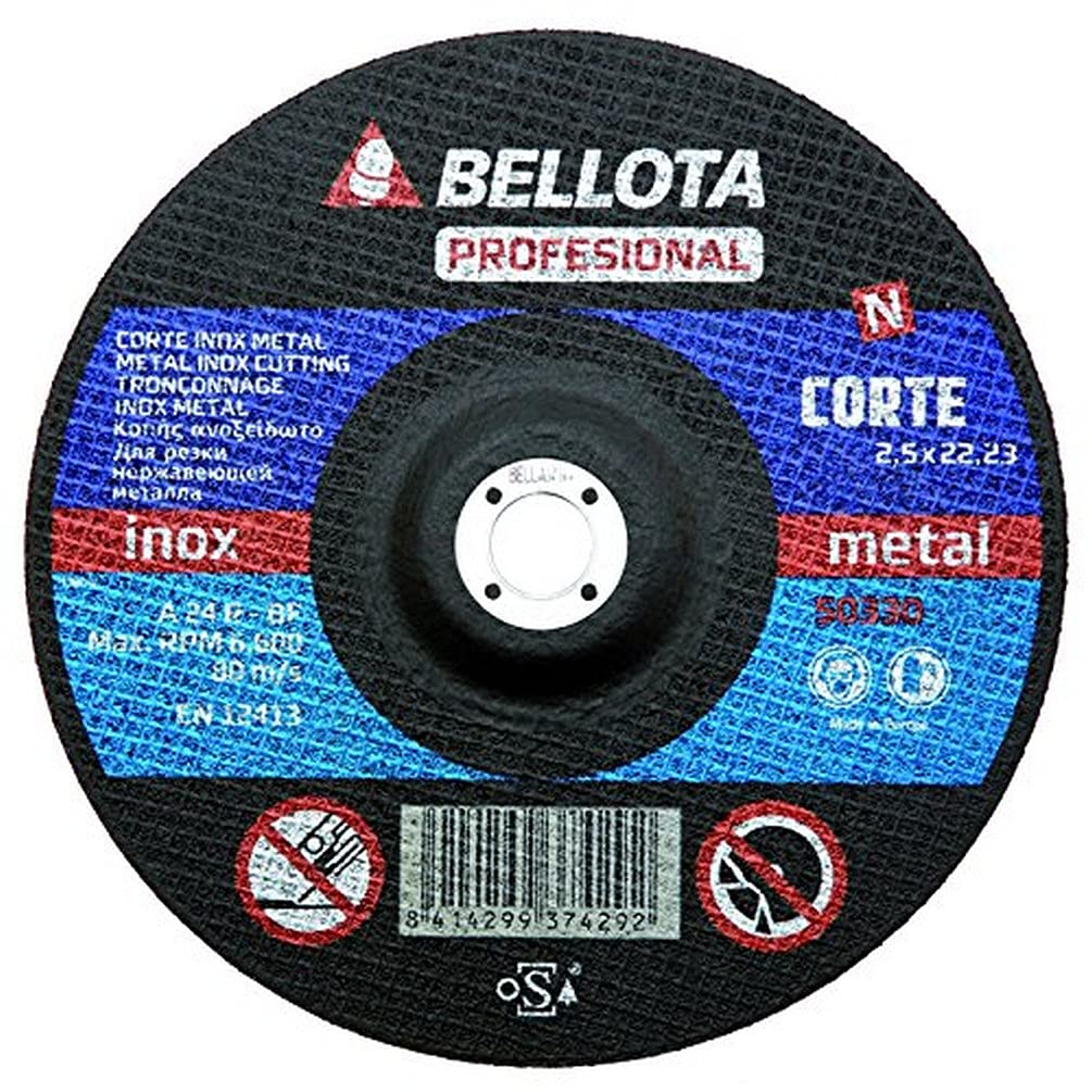 bellota-50330-230-disco-abrasivo-para-corte-inox-metal-230-mm-2-5-mm image 1
