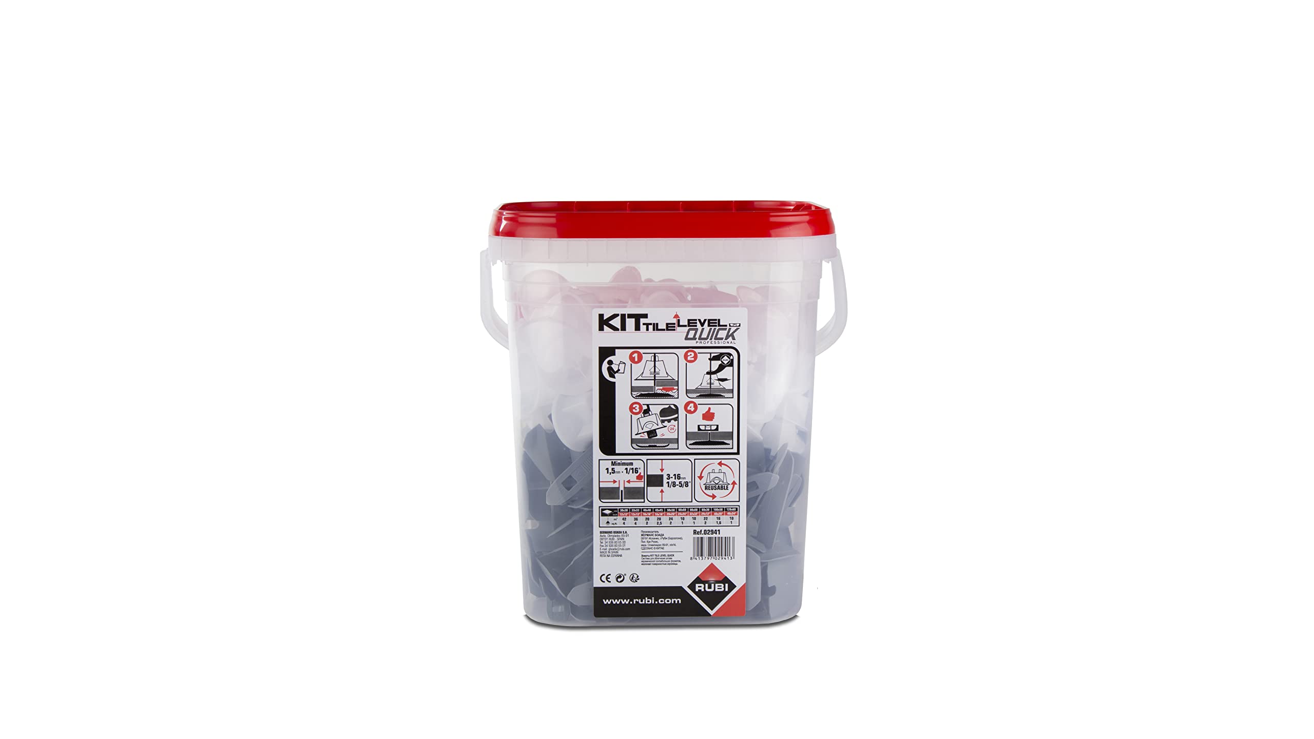 rubi-2941-tile-level-quick-kit-nivelaci-n-baldosas-gran-formato-con-tenaza-100-b image 3