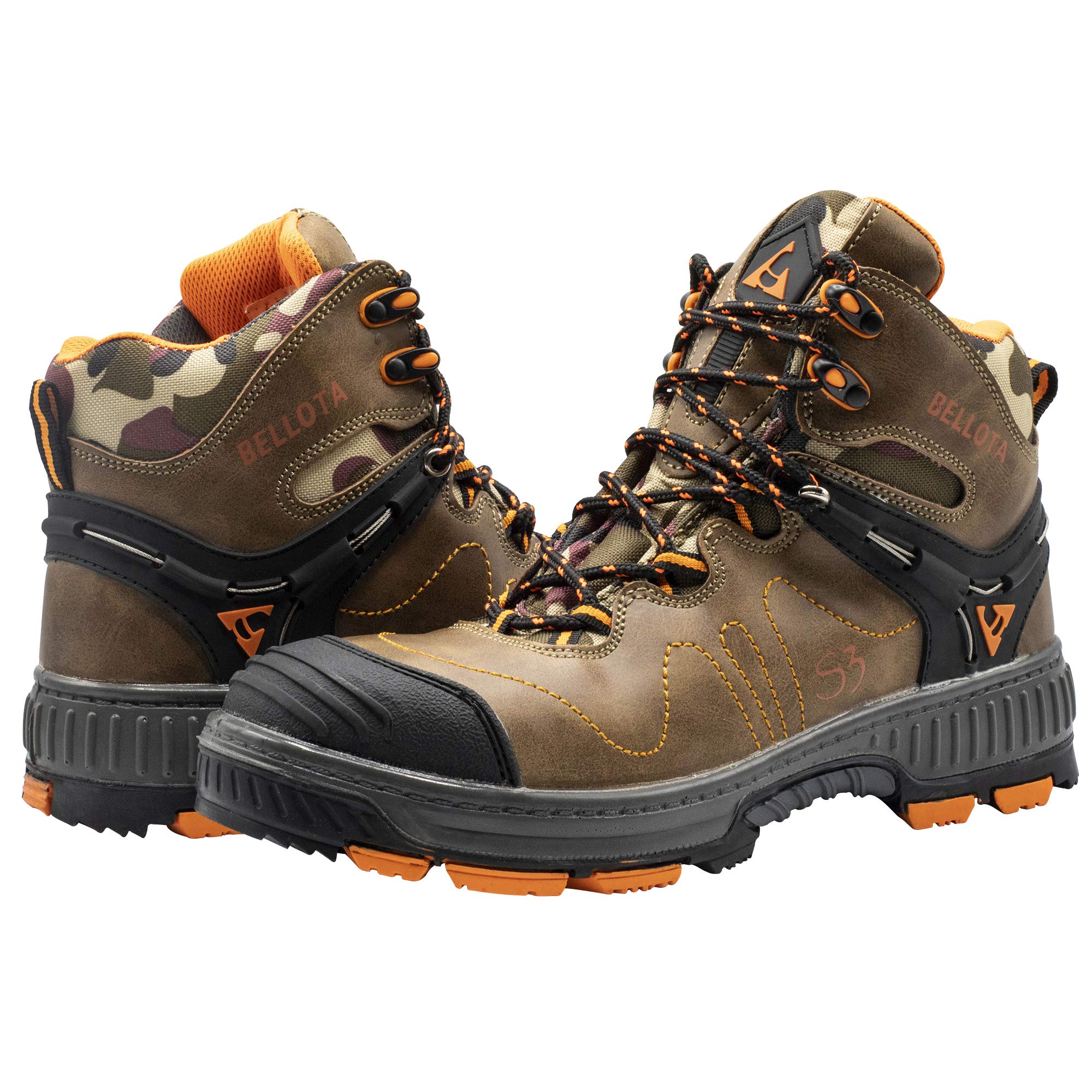 bellota-72217m-38-s3-bota-de-seguridad-camuflaje-marr-n-talla-38 image 1