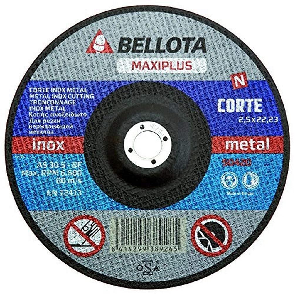 bellota-50420-230-maxiplus-disco-corte-inox-metal-230-mm-2-5-mm image 1