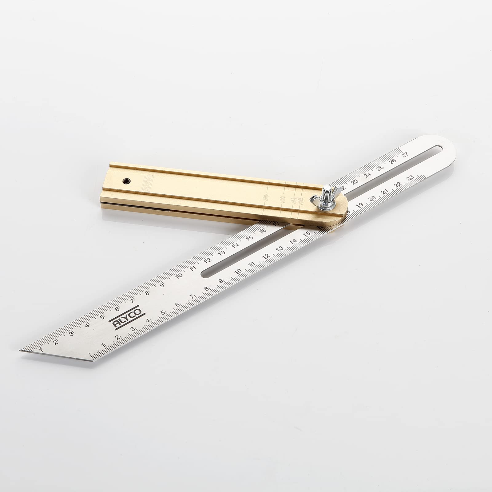 alyco-tools-falsa-escuadra-para-carpintero-acero-inoxidable-300-mm-mango-de-alum image 5