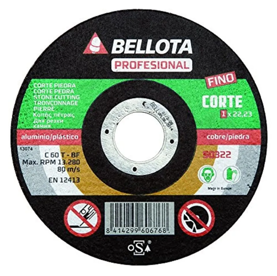 bellota-50322-115-disco-abrasivo-corte-piedra-fino-115-mm-1-mm image 1