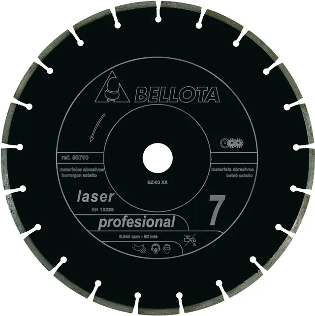 bellota-50706-230-disco-diamante-profesional-230-mm-laser-abrasivos image 1