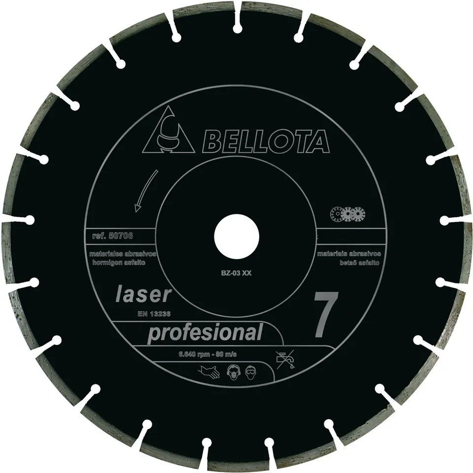 bellota-50706-230-disco-diamante-profesional-230-mm-laser-abrasivos image 1
