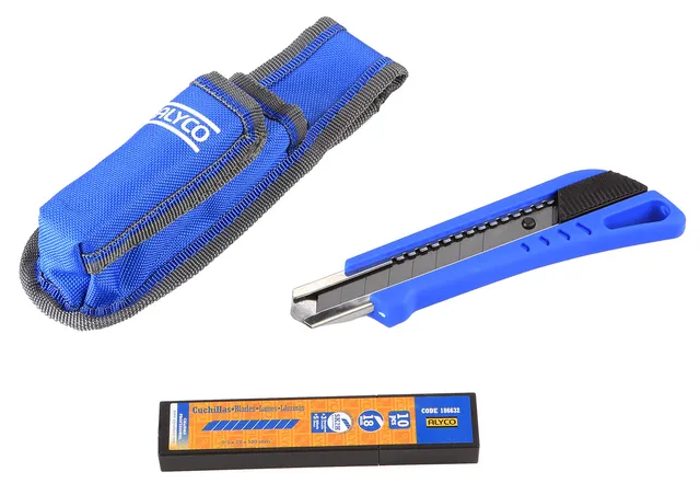 alyco-tools-186622-juego-de-c-ter-y-10-cuchillas-fragmentables-de-18-mm-de-acero image 1