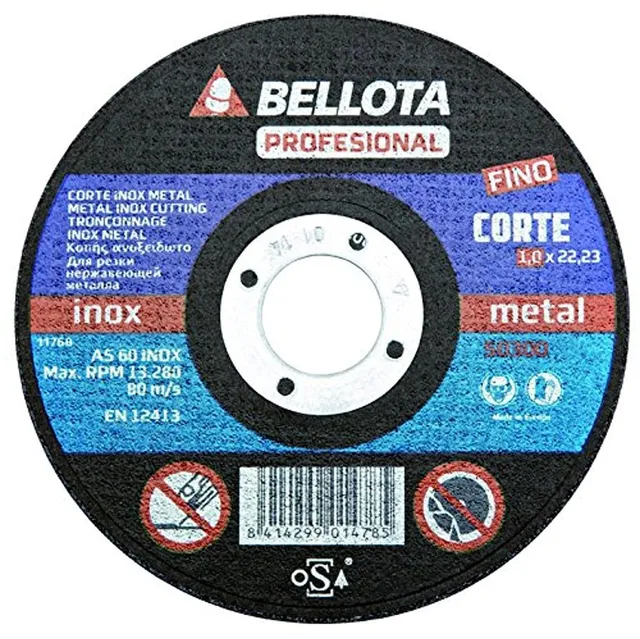 bellota-50300-125-disco-abr-prof-c-inox-125 image 1