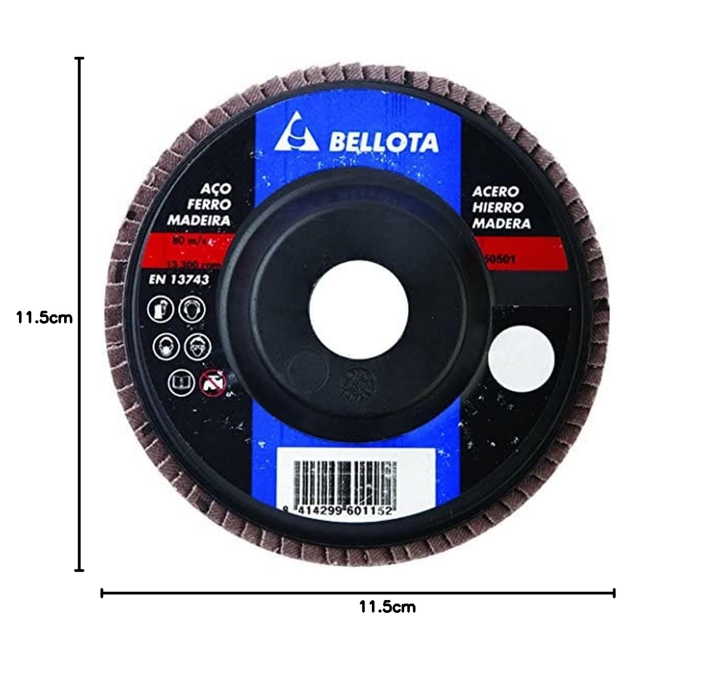bellota-50501-120-disco-de-l-minas-con-base-de-poliamida-plana-a120-115-mm image 2