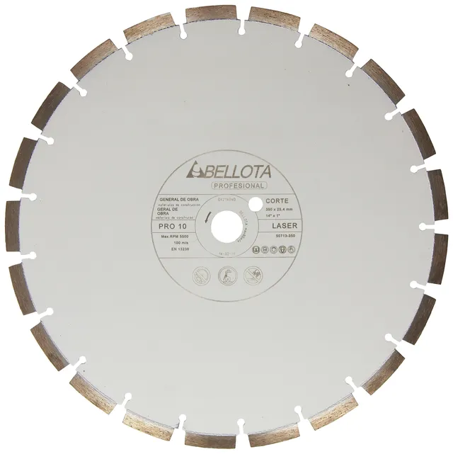 disco-de-diamante-bellota-50713-350-pro-10-350-mm-para-corte-de-obra-y-materiale image 1