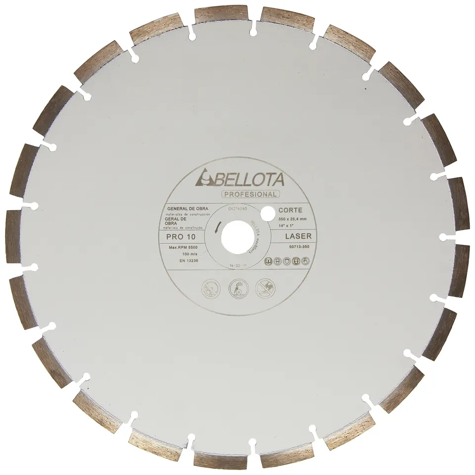disco-de-diamante-bellota-50713-350-pro-10-350-mm-para-corte-de-obra-y-materiale image 1