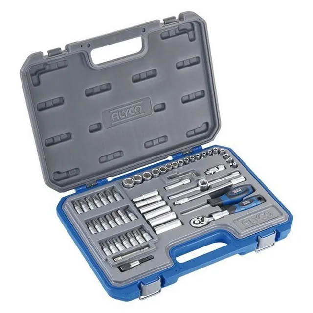 alyco-192187-juego-de-llaves-de-vaso-1-4-con-carraca-extensible-de-72-dientes-58 image 1