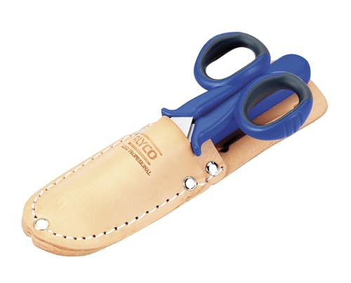 alyco-108020-kit-tijera-electricista-cuchillo-pelacables-cuero image 7