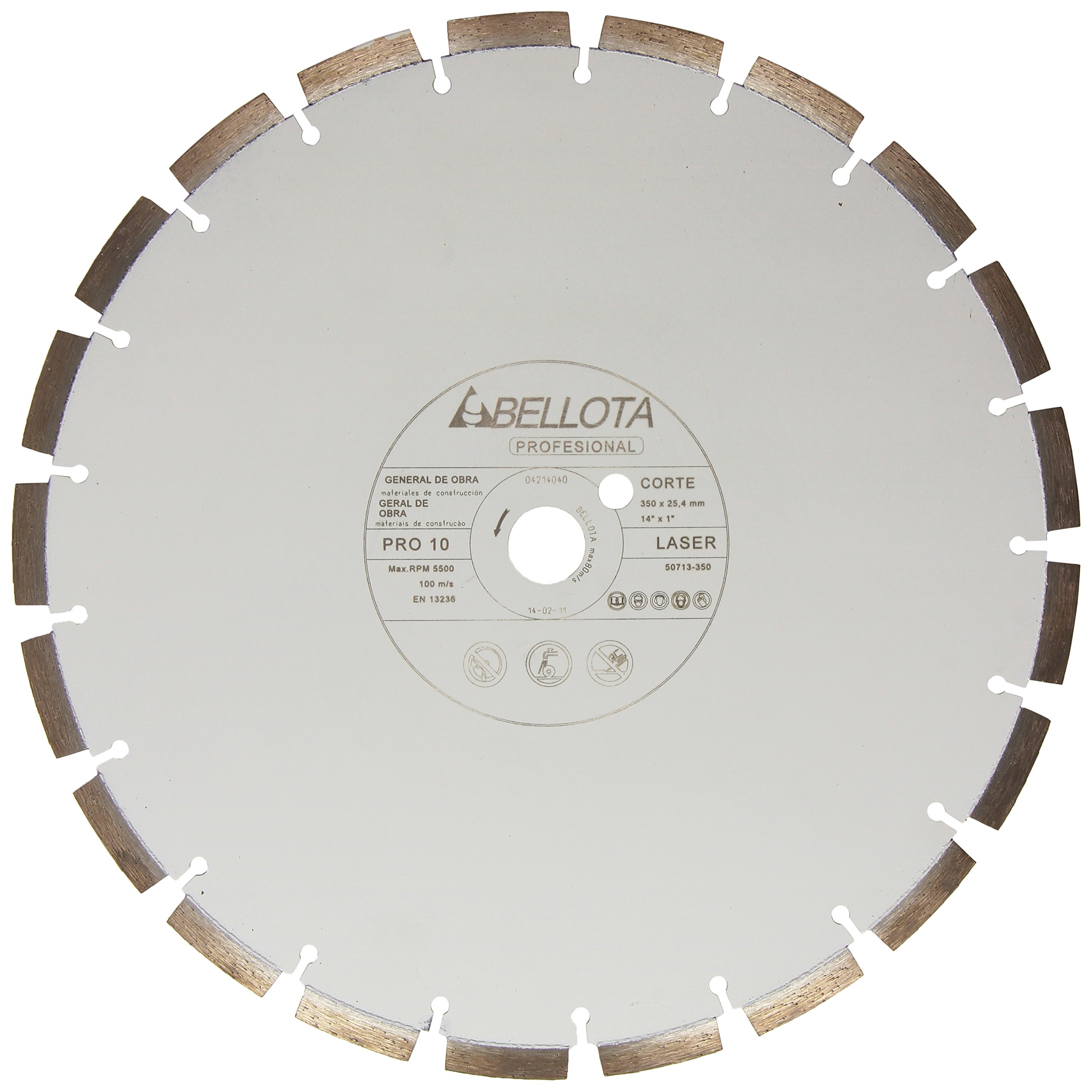 disco-de-diamante-bellota-50713-350-pro-10-350-mm-para-corte-de-obra-y-materiale image 1