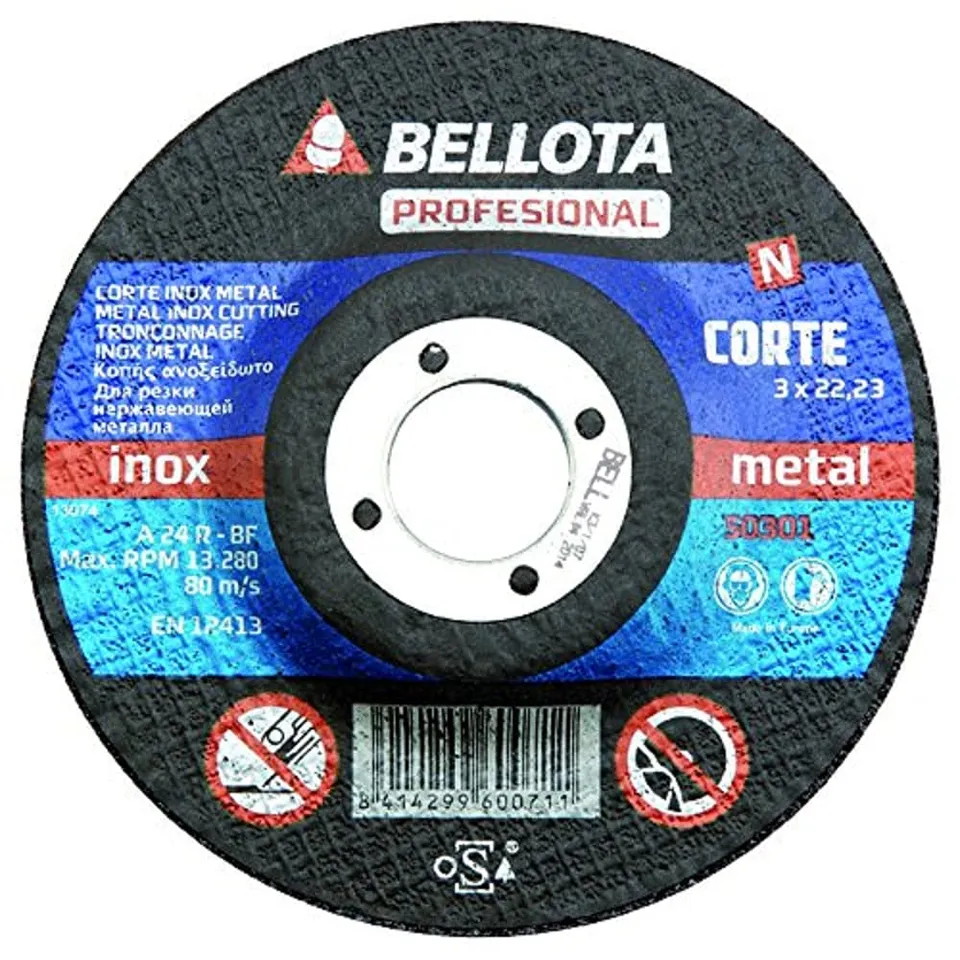 disco-abrasivo-bellota-50301-180-para-corte-de-metal-e-inox-180-mm image 1