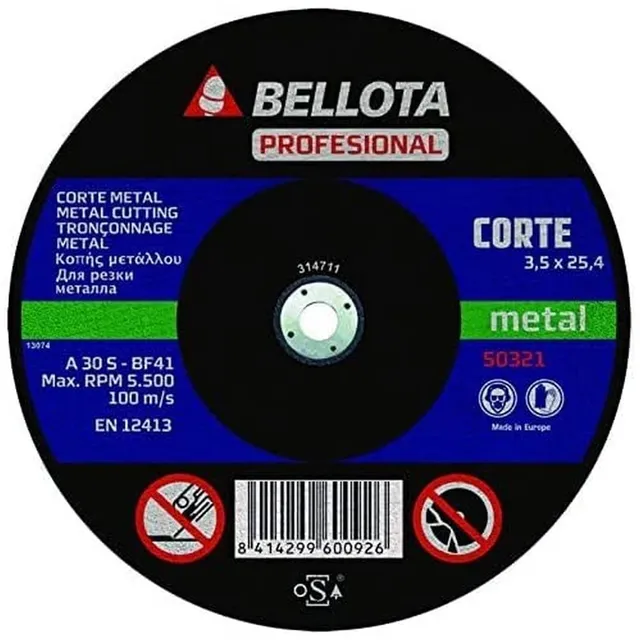 disco-abrasivo-bellota-50321-350-para-m-quina-estacionaria-corte-de-metal-350-mm image 1