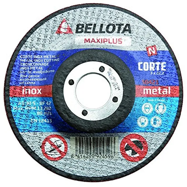 bellota-50421-180-disco-abrasivo-maxiplus-corte-inox-metal-180-mm image 1