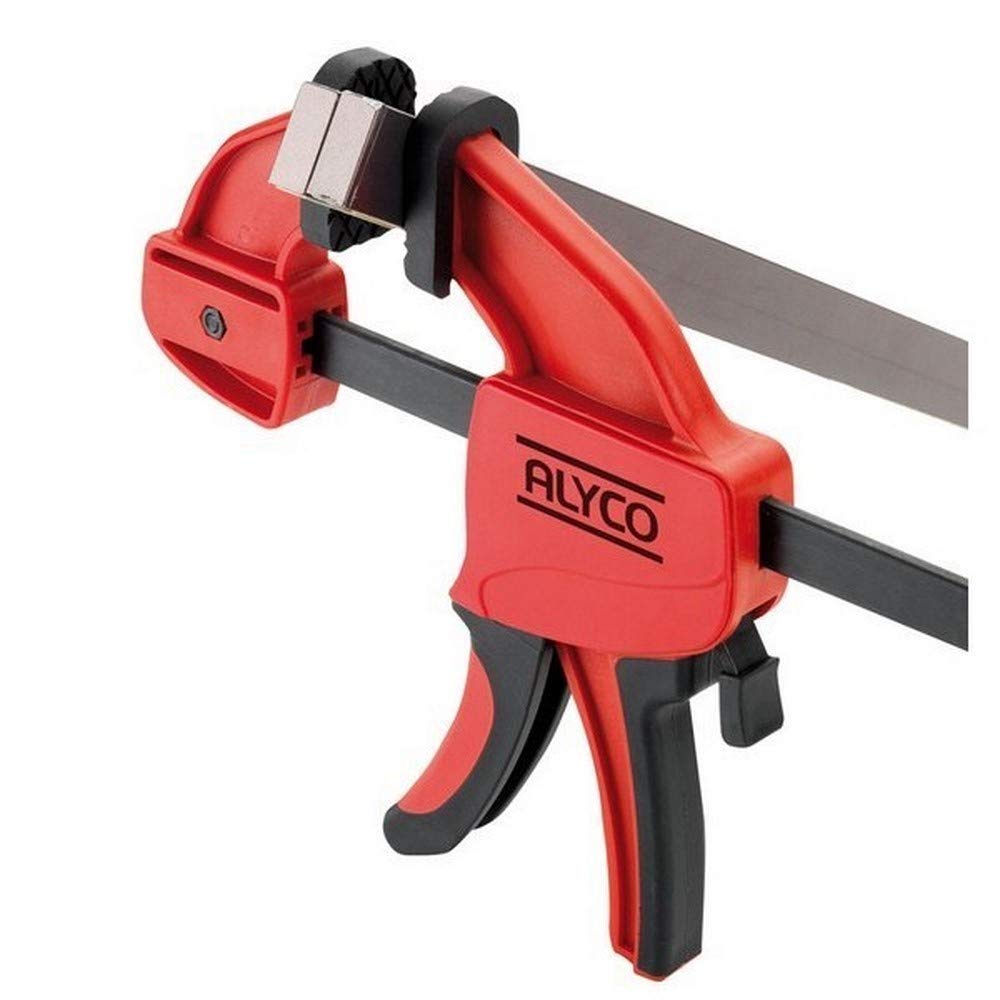 alyco-tools-198050-sargento-carpintero-de-pl-stico-de-150-mm-con-zapatas-de-goma image 2