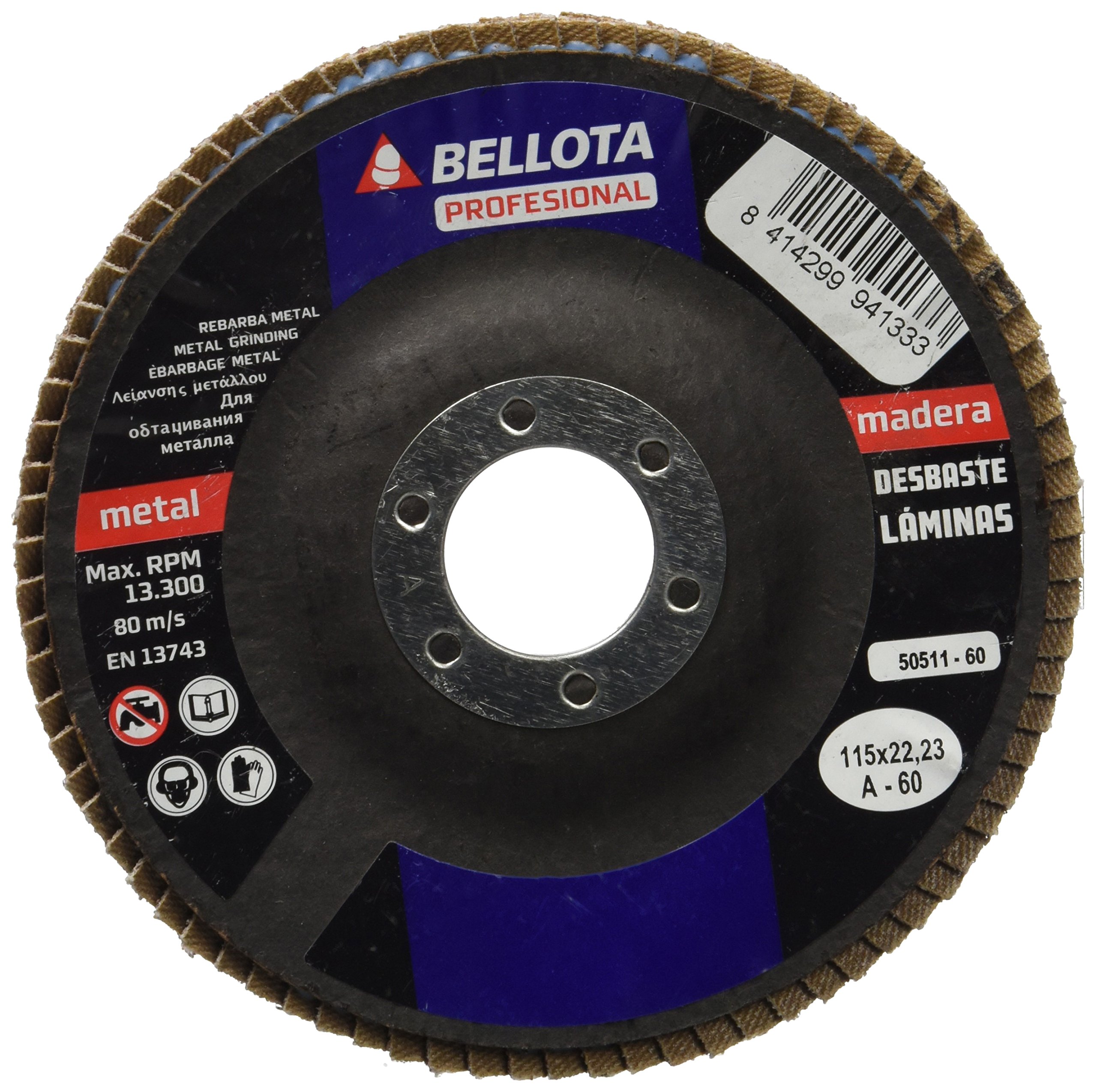 bellota-50511-60-disco-l-minas-fibra-vidrio-a60-115-mm-metal image 1