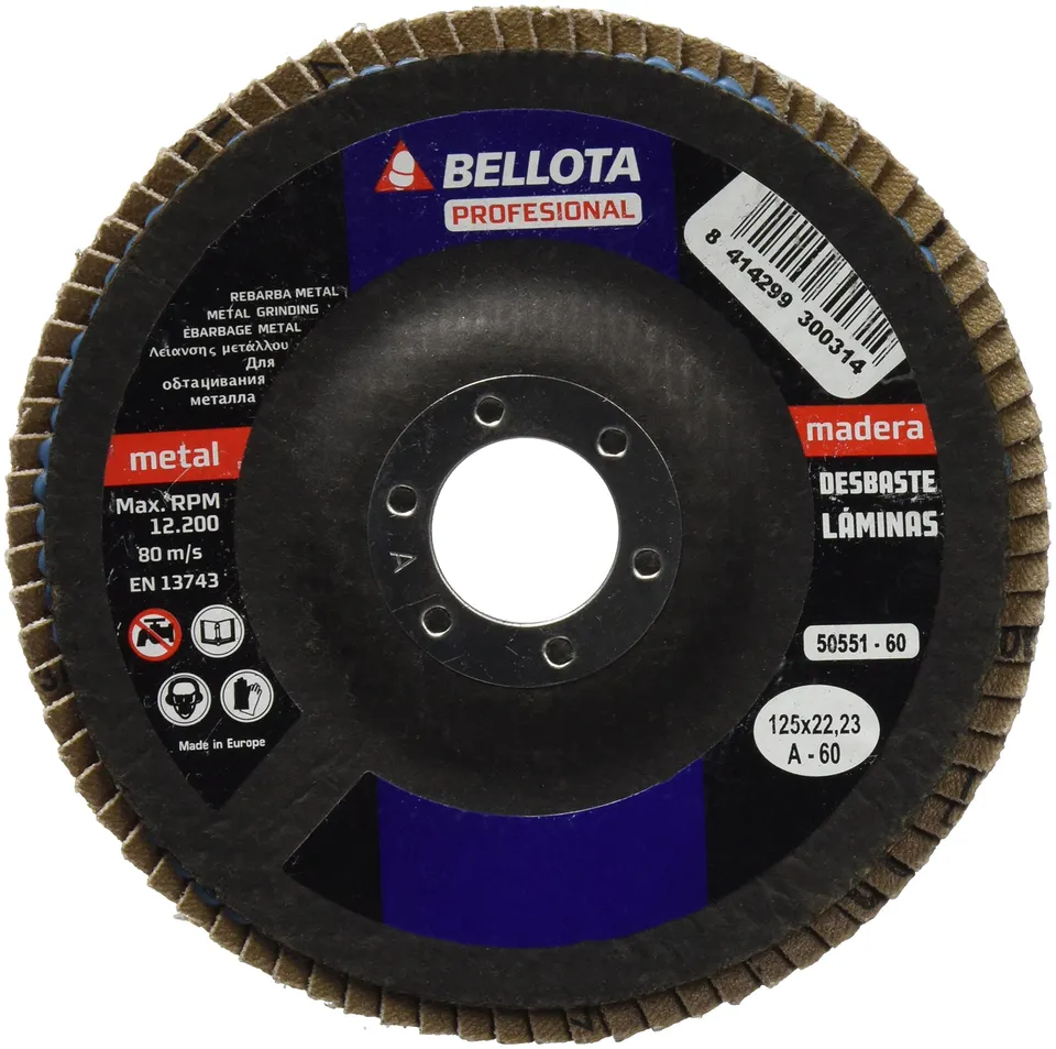 bellota-50551-60-disco-de-l-minas-fibra-de-vidrio-125-mm-grano-a60 image 1