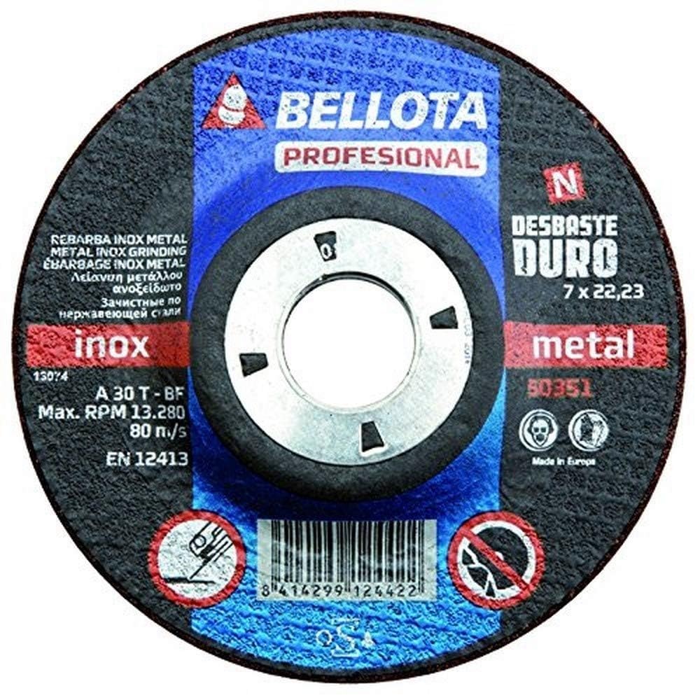 bellota-profesional-disco-abrasivo-desbaste-inox-metal-115-mm-duro image 2
