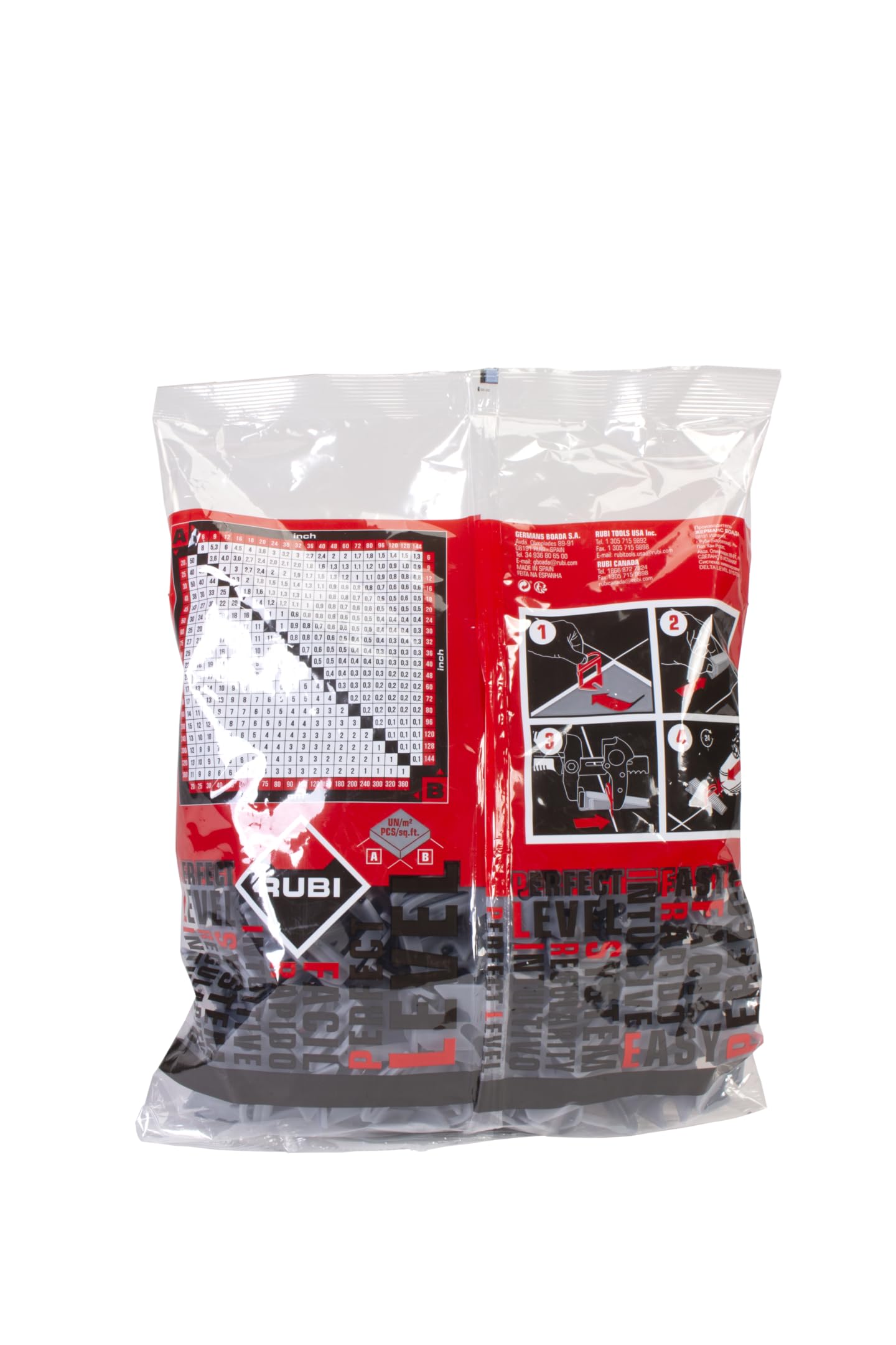 rubi-2851-delta-level-system-bridas-1-mm-200-unidades image 2
