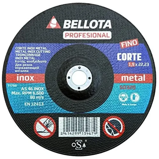 bellota-50320-180-disco-abrasivo-corte-profesional-inox-180-mm image 1