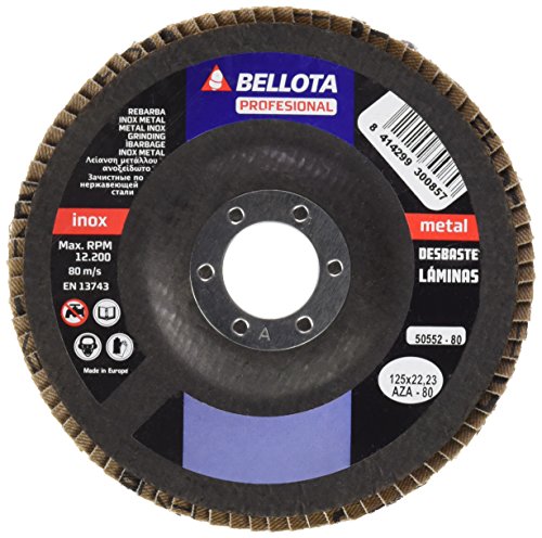 bellota-50552-80-disco-de-l-minas-125-mm-grano-az80-inox-metal image 2