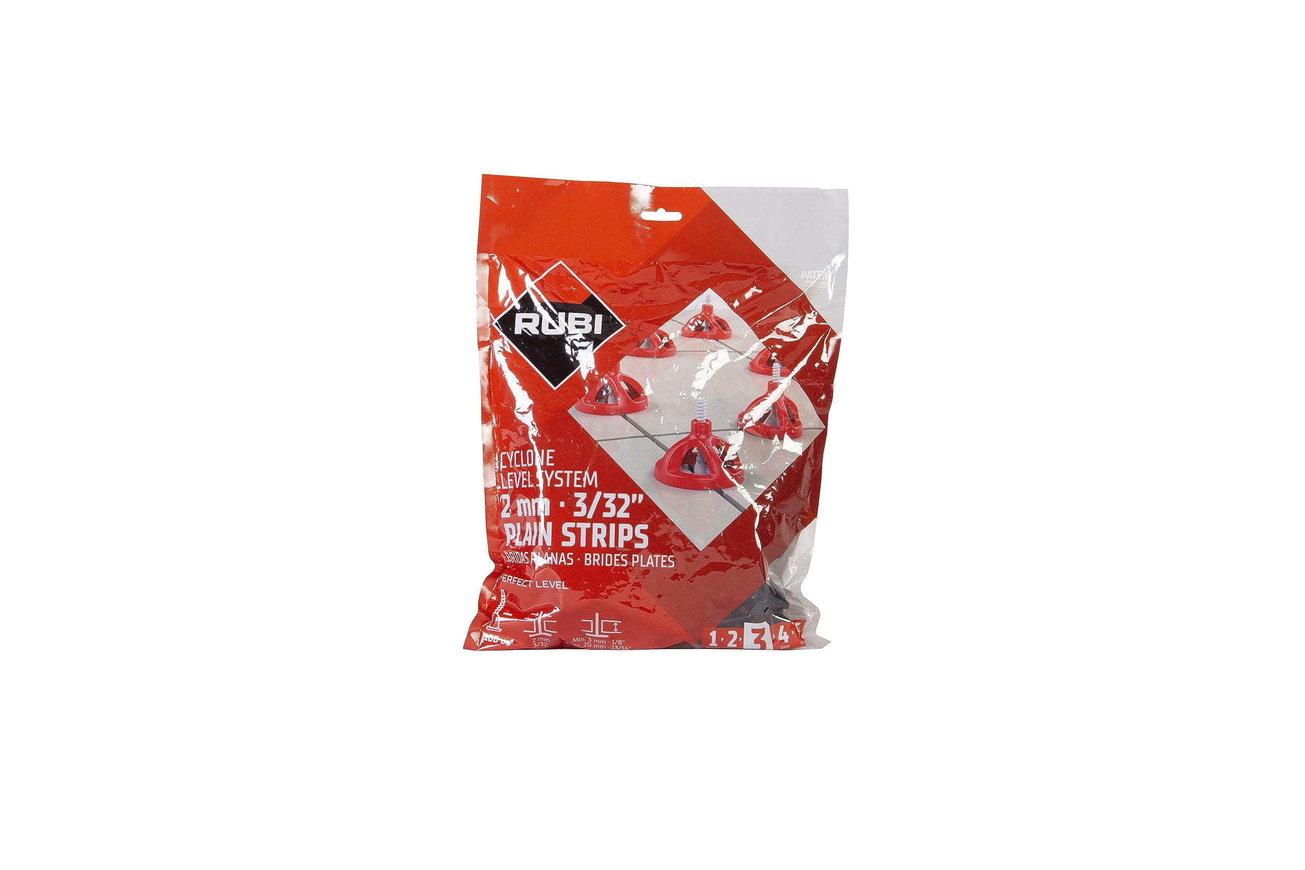 rubi-cyclone-level-system-base-plana-2-mm-300-unidades-nivelador-de-azulejos-par image 7