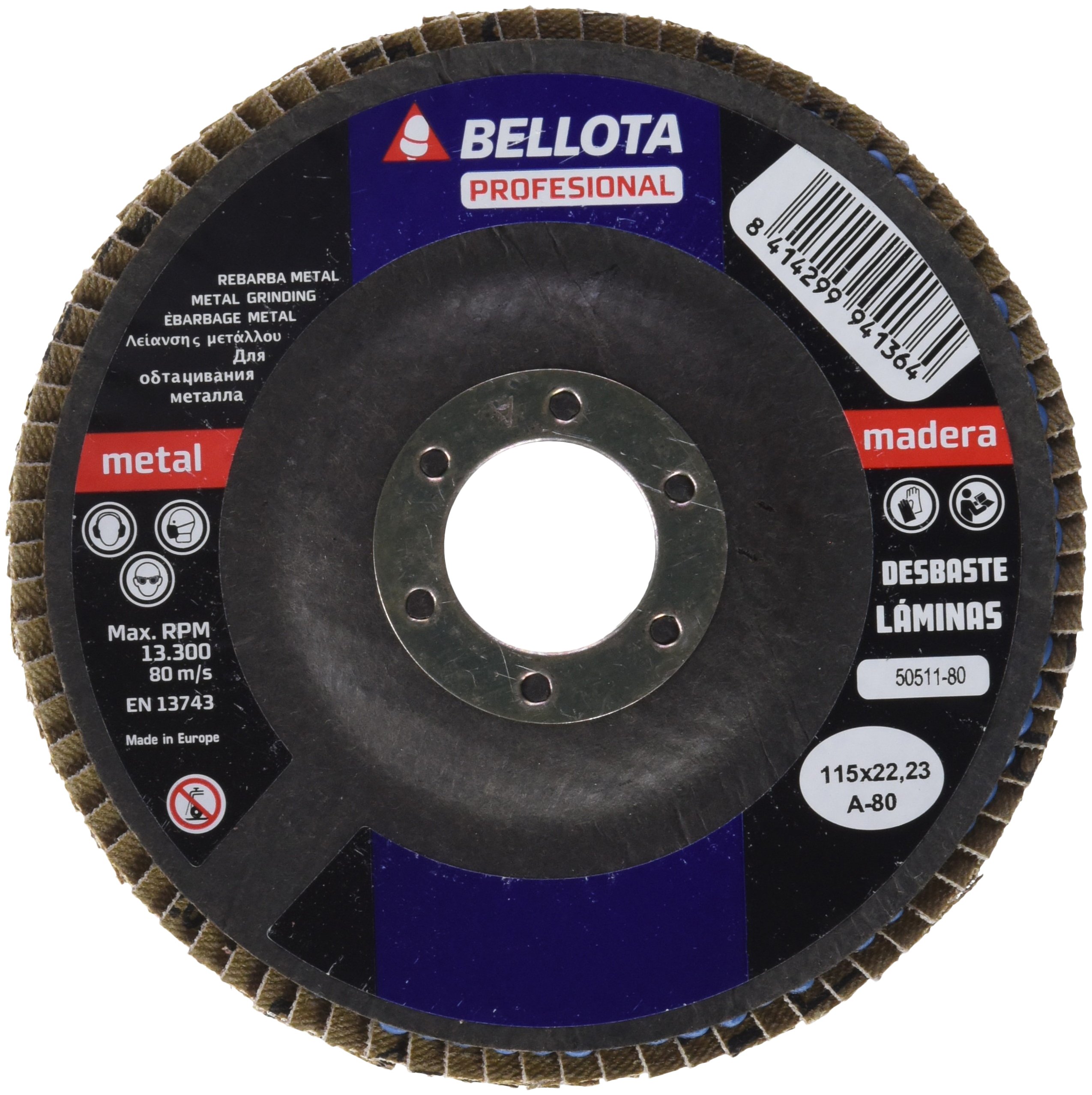 bellota-50511-80-disco-de-l-minas-para-desbaste-de-fibra-de-vidrio-115-mm image 1