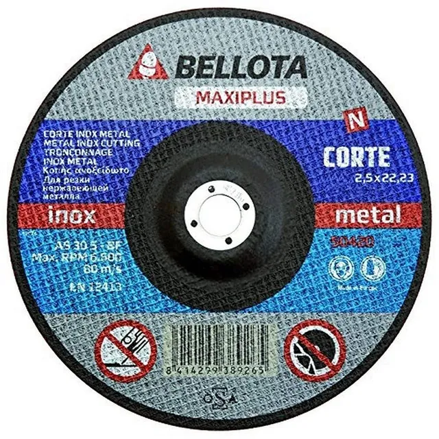 bellota-50420-230-maxiplus-disco-corte-inox-metal-230-mm-2-5-mm image 1