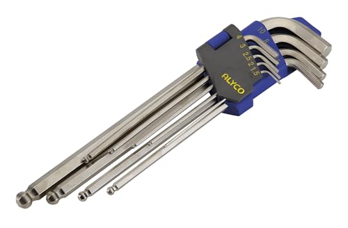 alyco-tools-juego-de-llaves-allen-profesionales-con-punta-de-bola-1-5-10-mm-9-pi image 6
