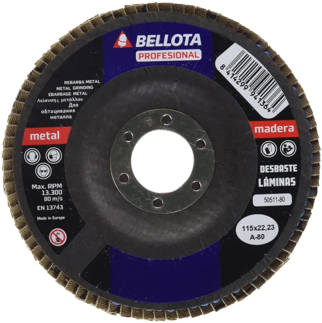 bellota-50511-80-disco-de-l-minas-para-desbaste-de-fibra-de-vidrio-115-mm image 1