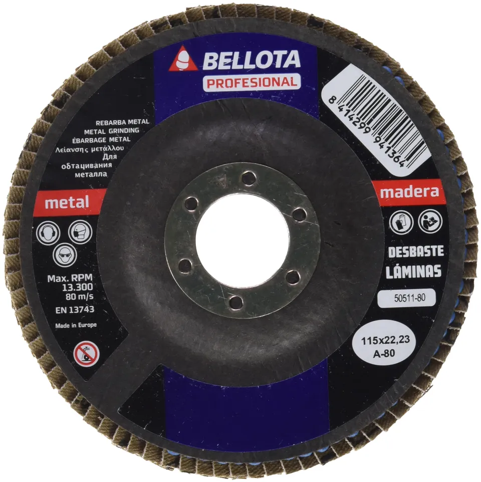 bellota-50511-80-disco-de-l-minas-para-desbaste-de-fibra-de-vidrio-115-mm image 1