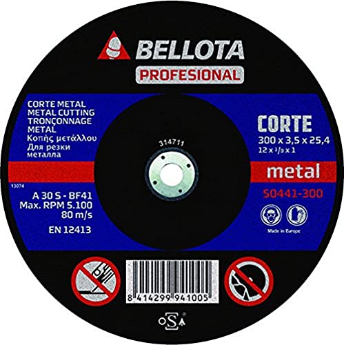 bellota-50441-300-disco-abrasivo-para-m-quina-estacionaria-corte-de-metal-300-mm image 2