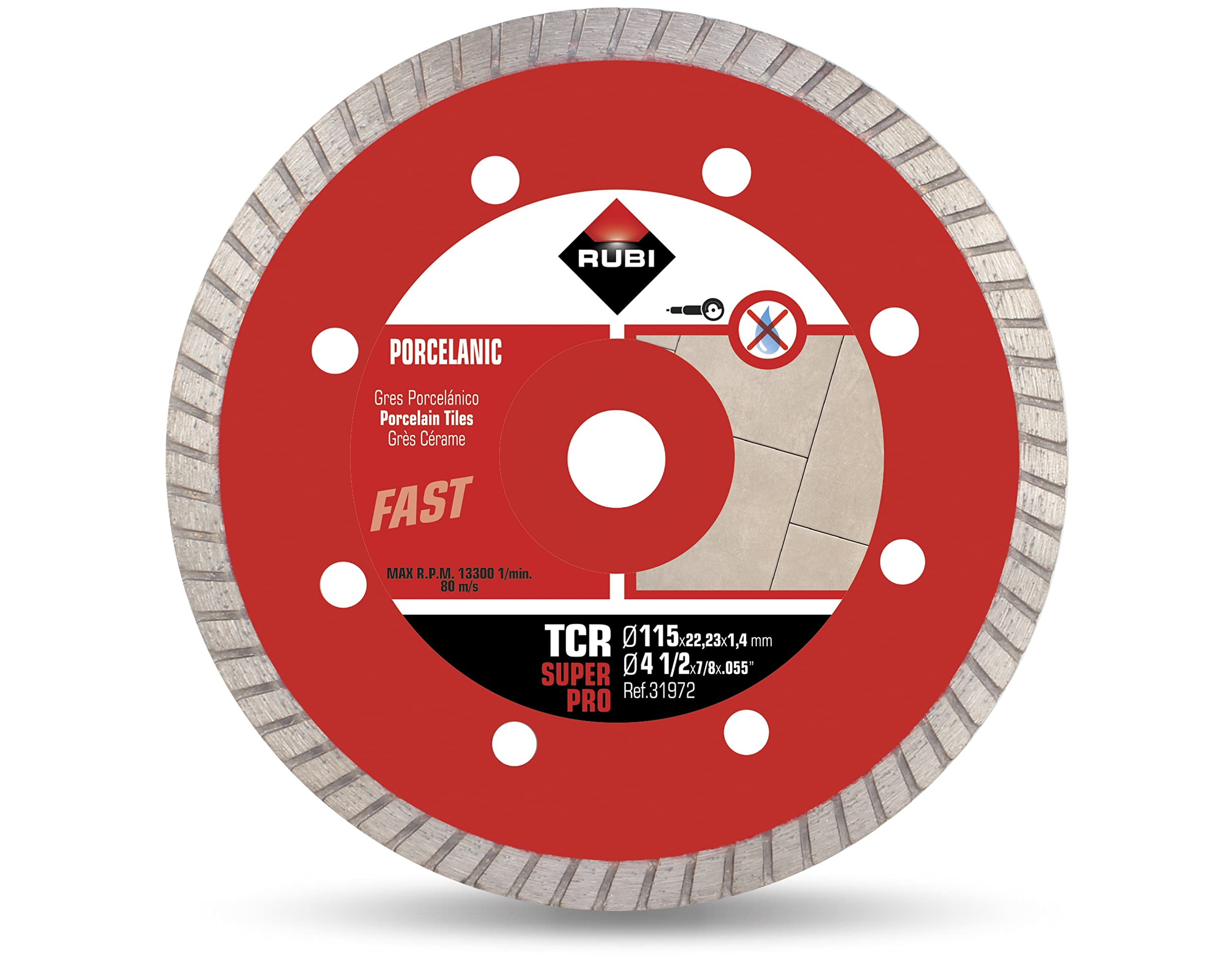 rubi-31972-disco-diamante-tcr-115-mm-superpro-gres-porcel-nico image 1