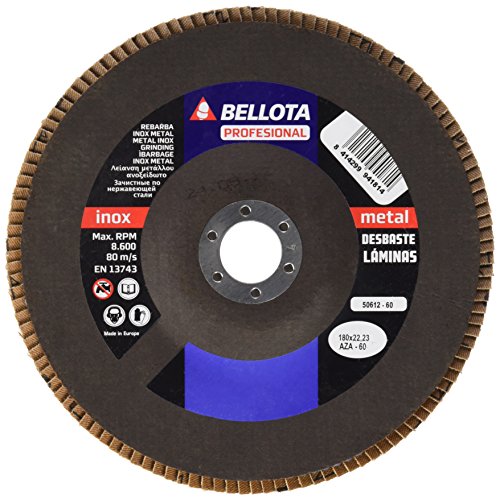 bellota-50612-60-disco-de-l-minas-180-mm-grano-az60-inox-metal image 2