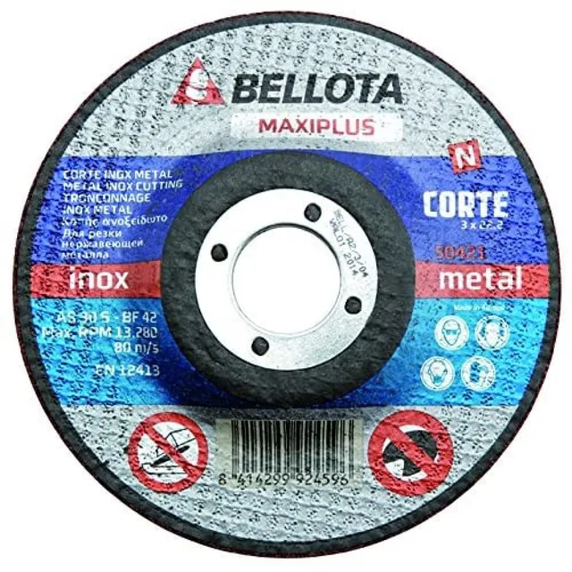 bellota-50421-115-disco-abrasivo-maxiplus-corte-inox-metal-115-mm image 1