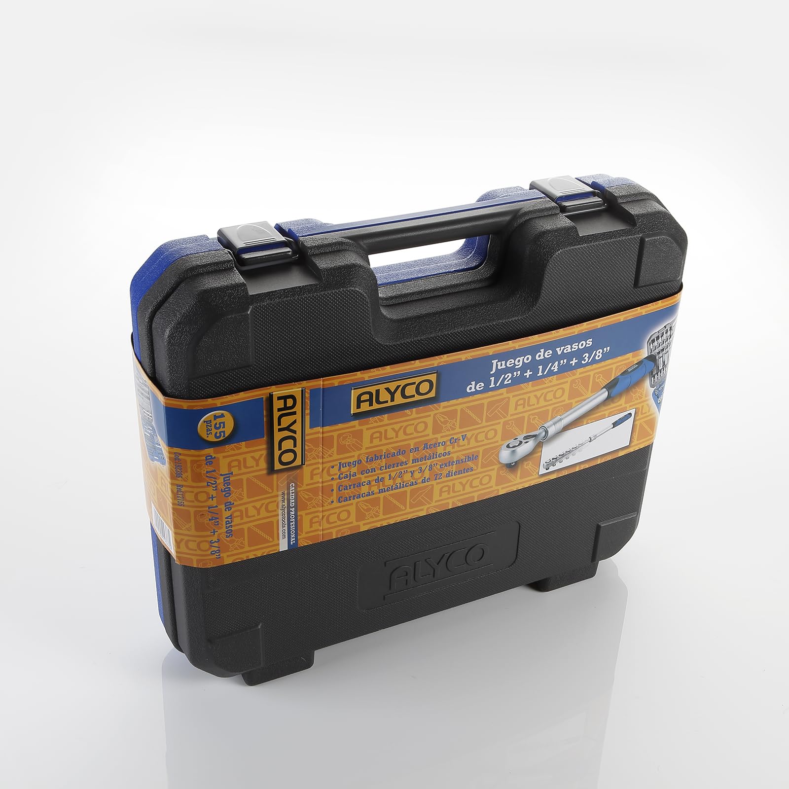 alyco-tools-juego-de-llaves-de-vaso-155-piezas-1-2-1-4-3-8-192386 image 3