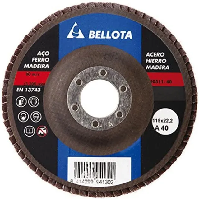 bellota-50511-40-disco-l-minas-fibra-vidrio-a40-115-mm-metal image 1