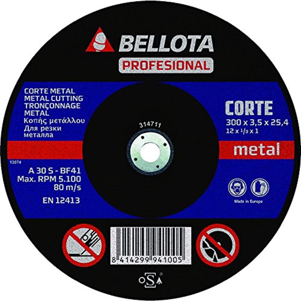 bellota-50431-300-disco-abrasivo-de-corte-para-m-quina-estacionaria-metal-300-mm image 1