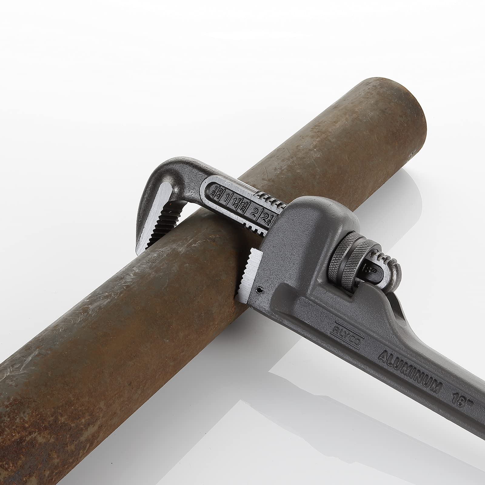 alyco-llave-grifa-stillson-aluminio-18-450-mm image 2