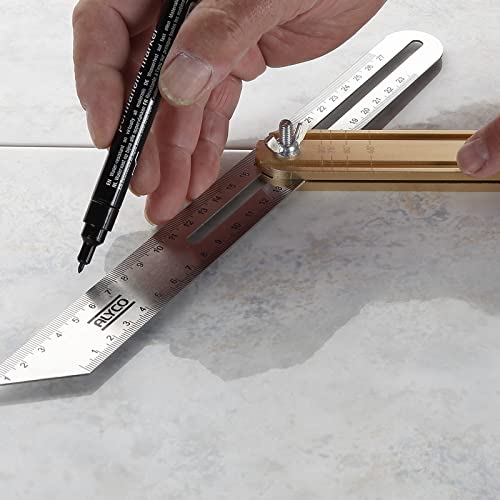 alyco-tools-falsa-escuadra-para-carpintero-acero-inoxidable-300-mm-mango-de-alum image 8