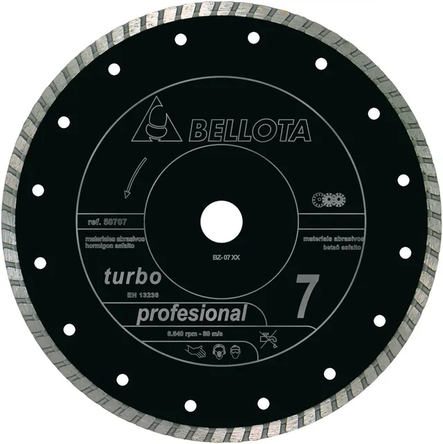 bellota-50707-230-disco-diamante-profesional-230-mm-turbo-abrasivos image 1