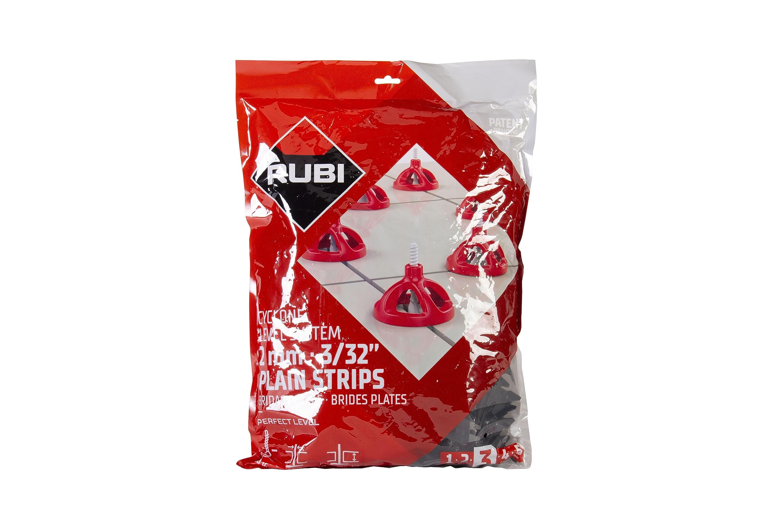 rubi-cyclone-level-system-base-plana-2-mm-300-unidades-nivelador-de-azulejos-par image 1