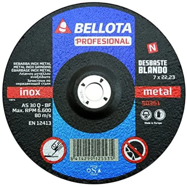bellota-50361-115-disco-abrasivo-profesional-para-desbaste-de-metal-blando-115-m image 1
