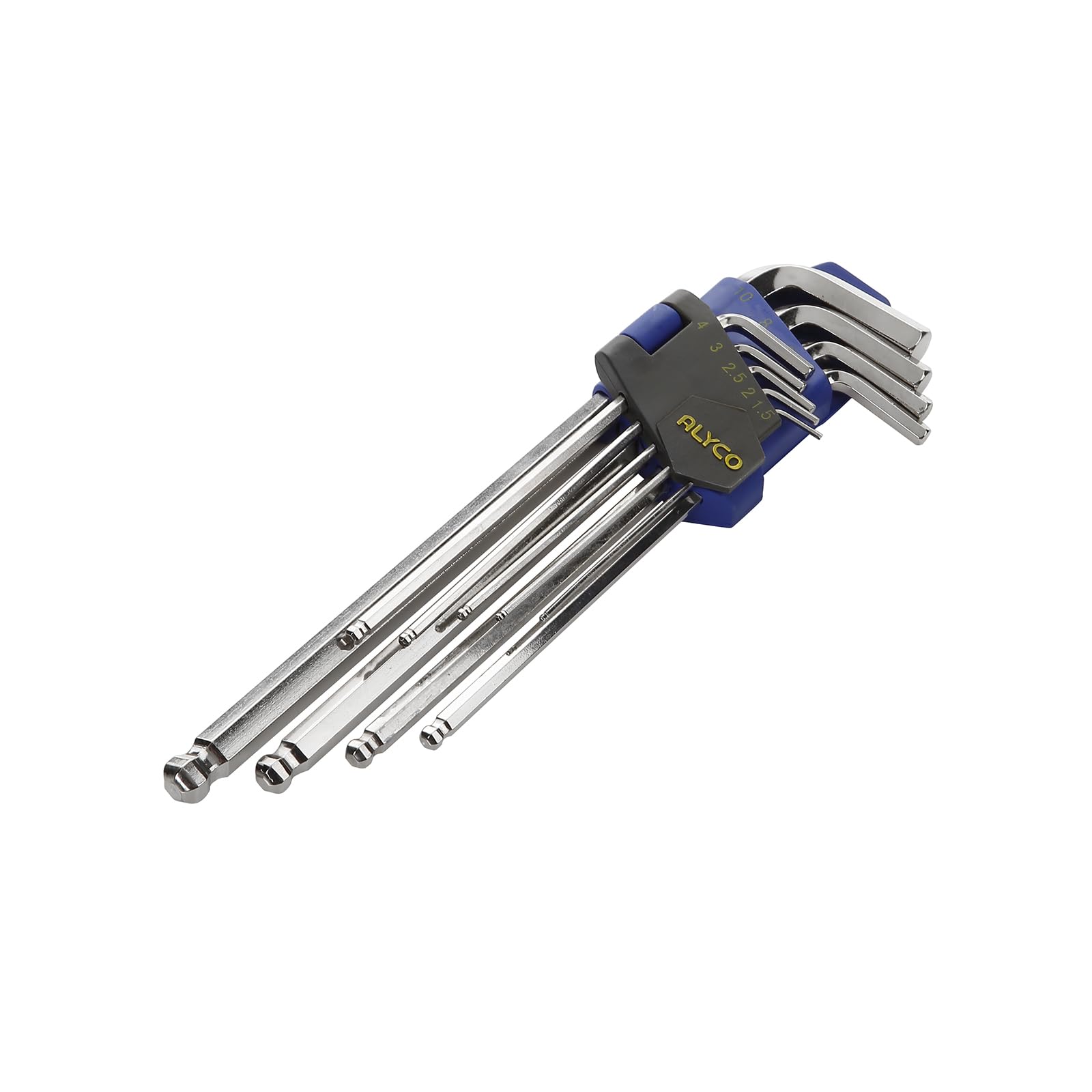 alyco-tools-juego-de-llaves-allen-profesionales-con-punta-de-bola-1-5-10-mm-9-pi image 3