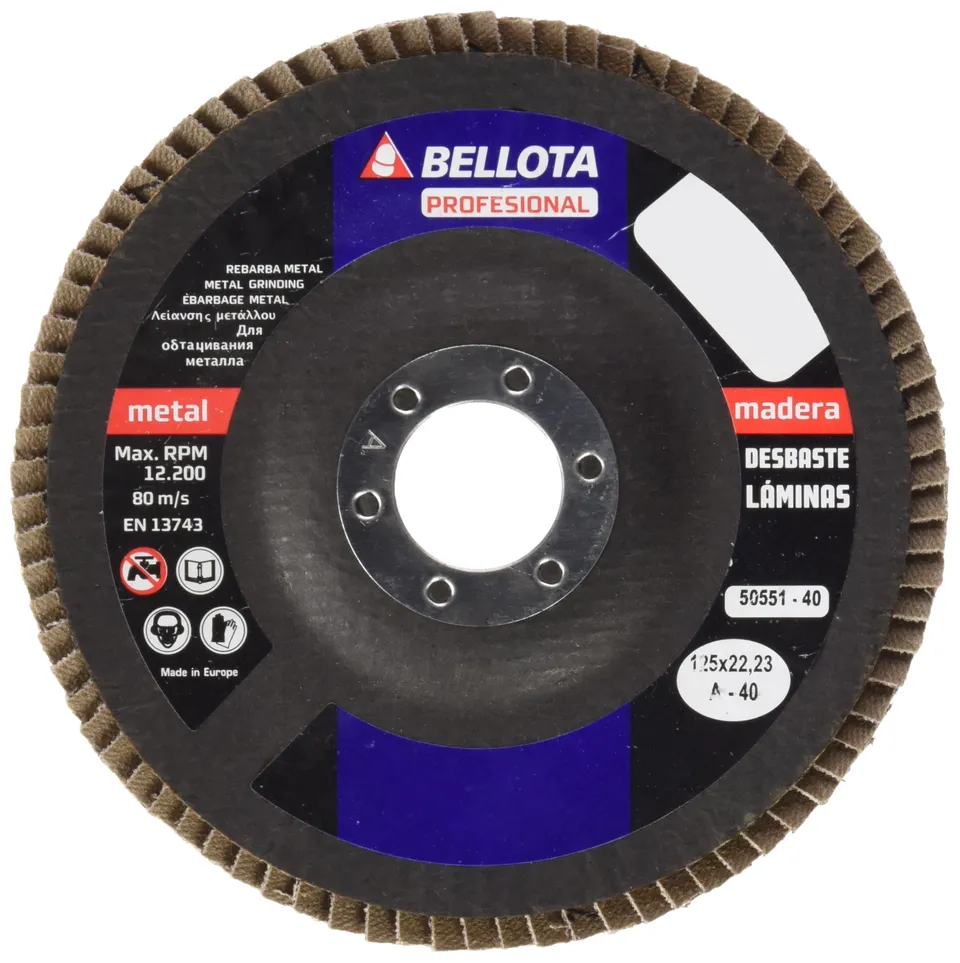bellota-50551-40-disco-de-l-minas-fibra-de-vidrio-125-mm-grano-a40 image 1
