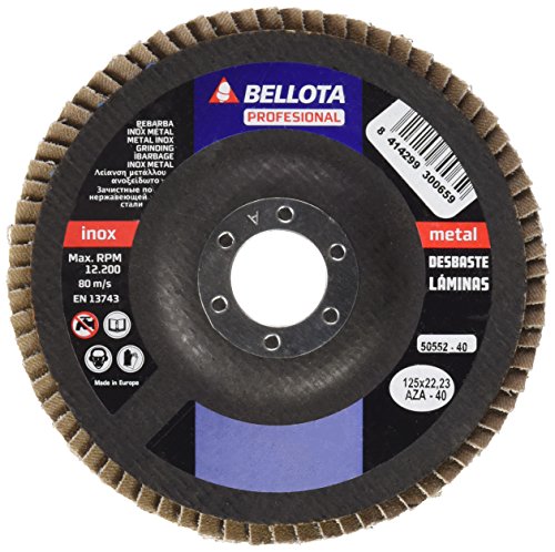 bellota-50552-40-disco-de-l-minas-zirconio-125-mm-grano-az60-para-inox image 2