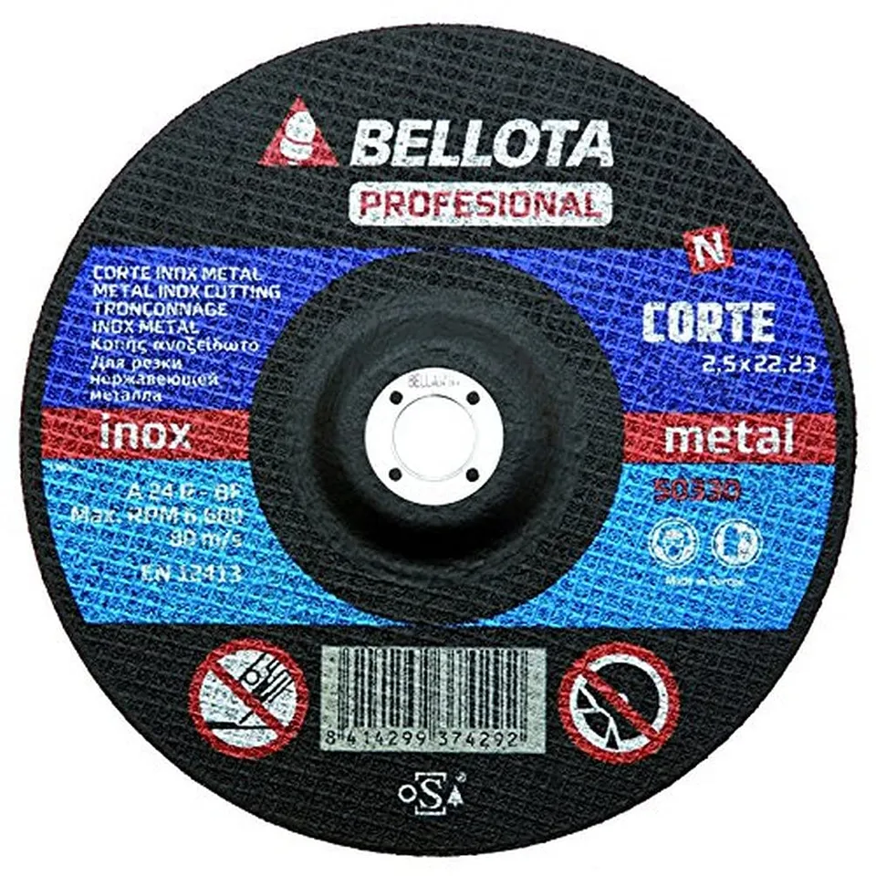 bellota-50330-230-disco-abrasivo-para-corte-inox-metal-230-mm-2-5-mm image 1