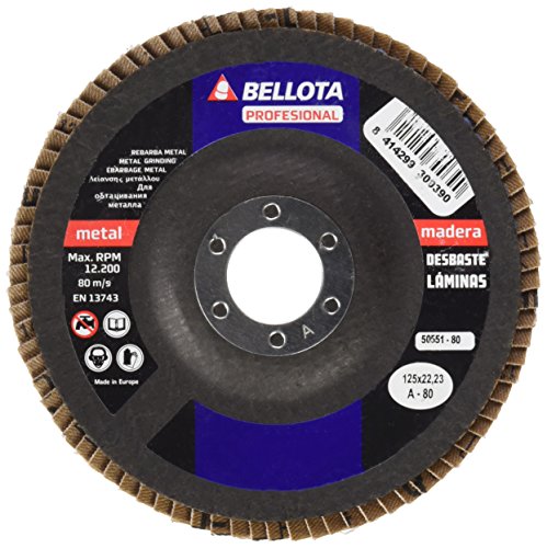 bellota-50551-80-disco-de-l-minas-fibra-de-vidrio-125-mm-grano-a80 image 2