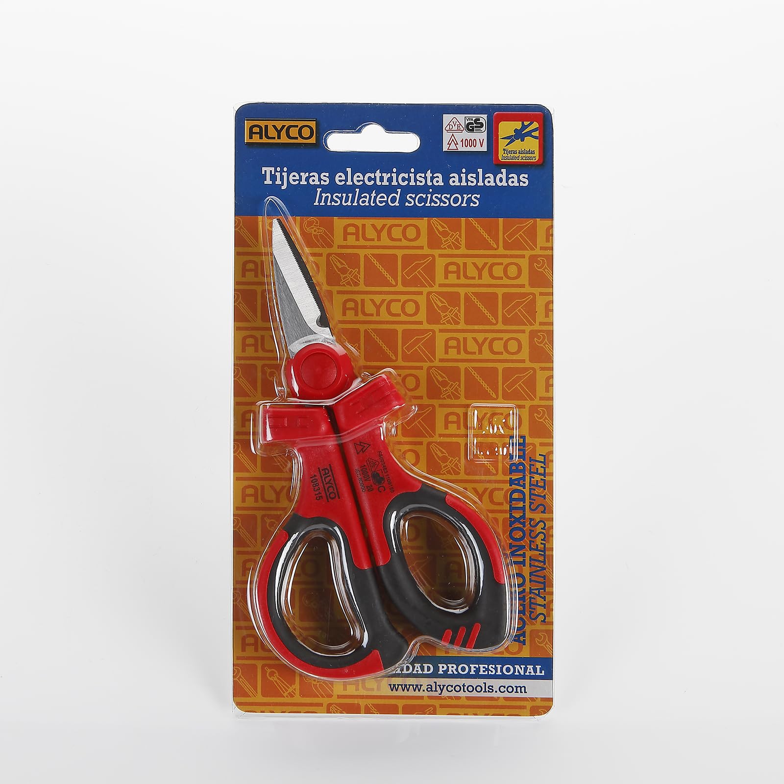 alyco-tools-108315-tijera-electricista-aislada-vde-1000v-165-mm image 2